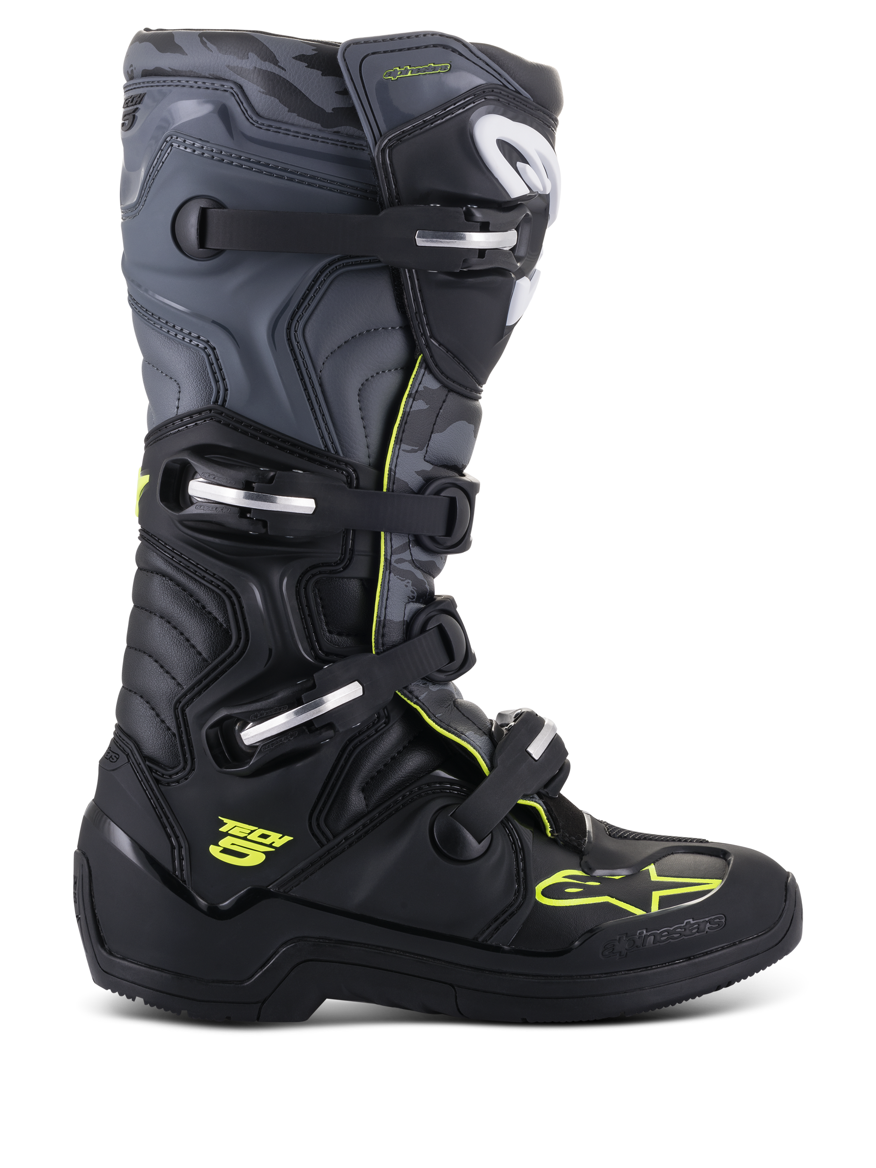 Tech 5 Boots - BLACK MOTOCROSS Boots