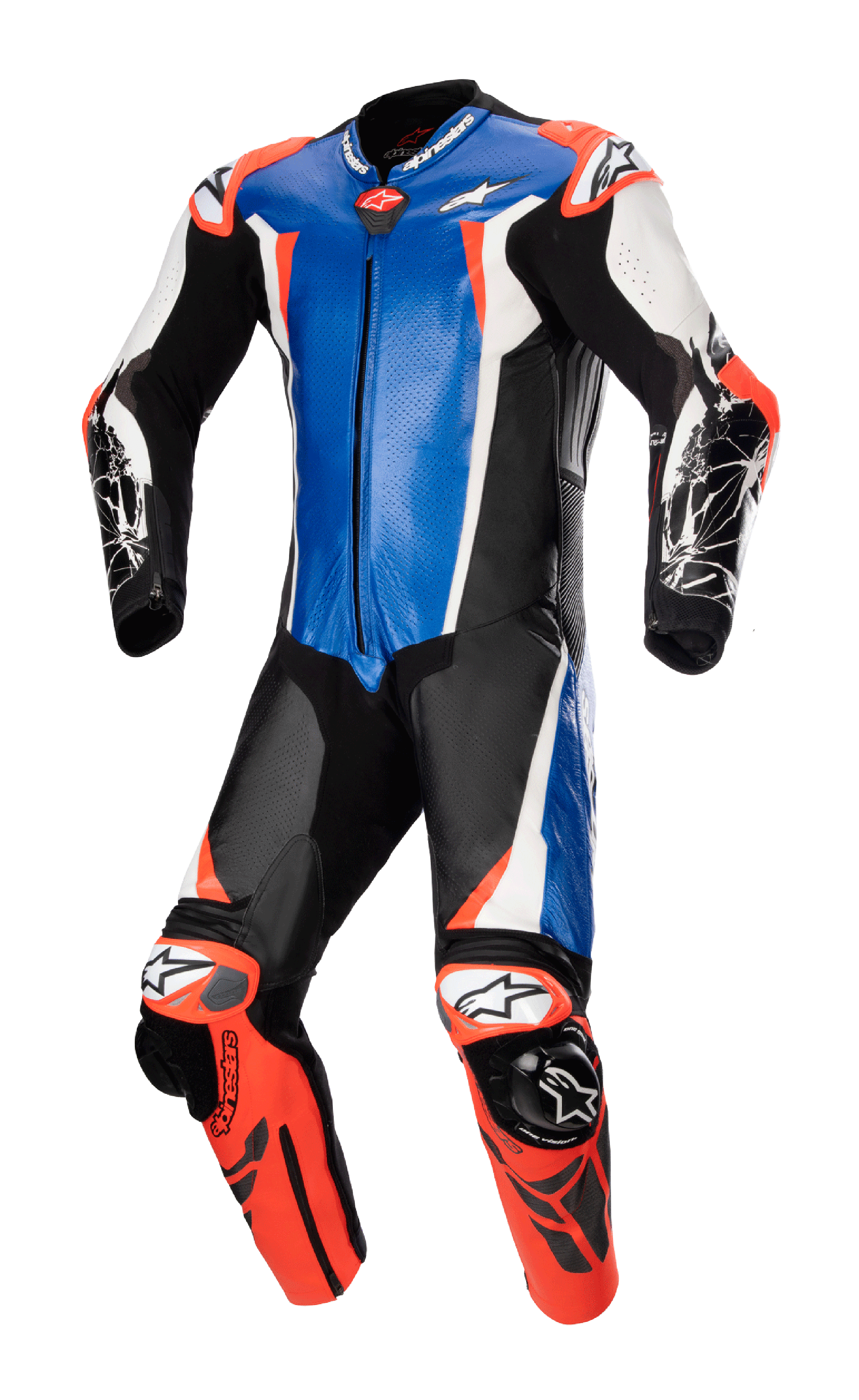 Racing Absolute V2 Leather Suit - 1PC - BLACK RACING/SPORT One