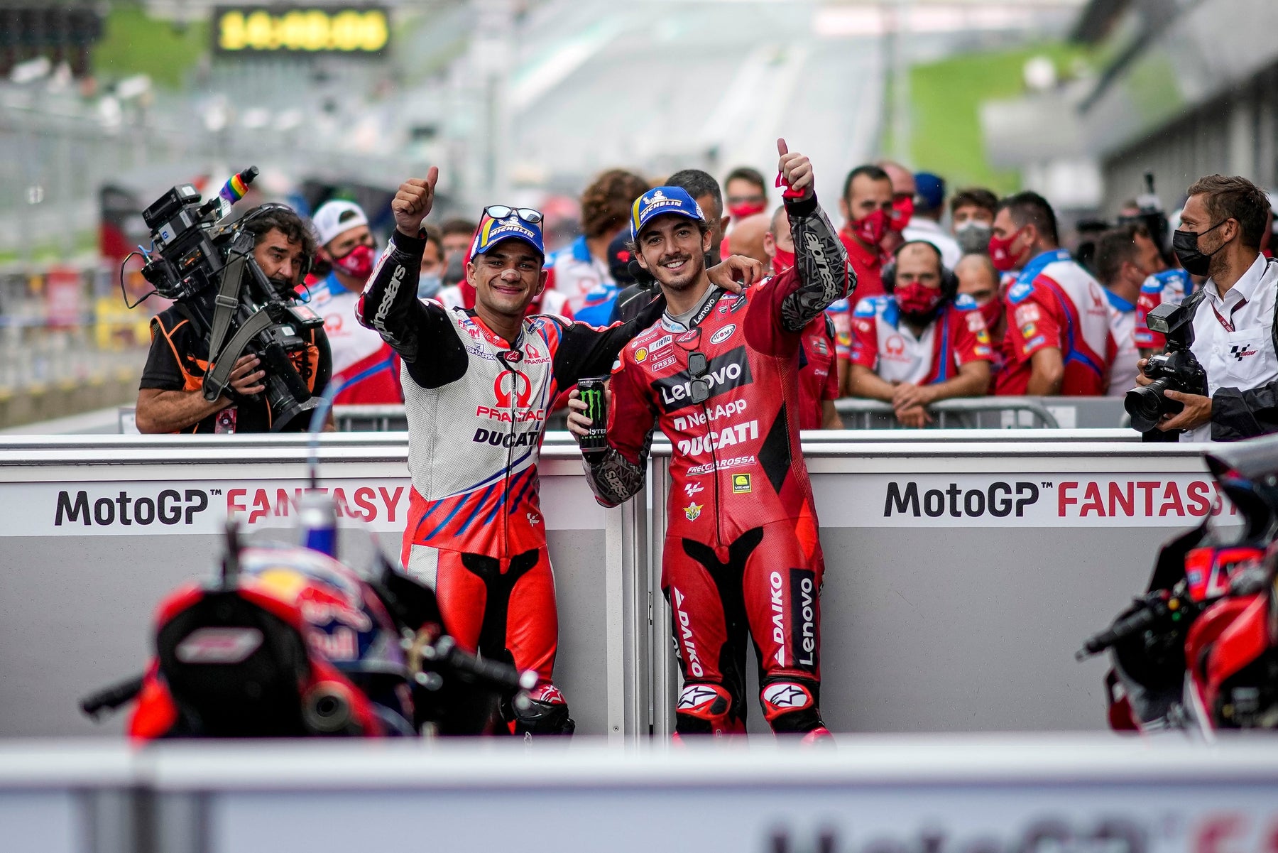 PECCO BAGNAIA AND JORGE MARTIN DELIVER MOTOGP WET WEATHER MASTERCLASS AT THE RED BULL RING, AUSTRIA