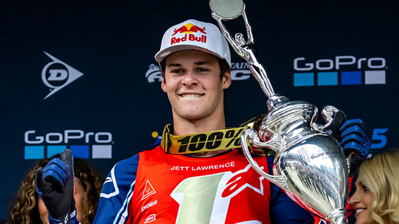 JETT LAWRENCE IS THE 2022 AMA 250 SUPERCROSS EAST CHAMPION AFTER PODIUM FINISH IN FOXBOROUGH