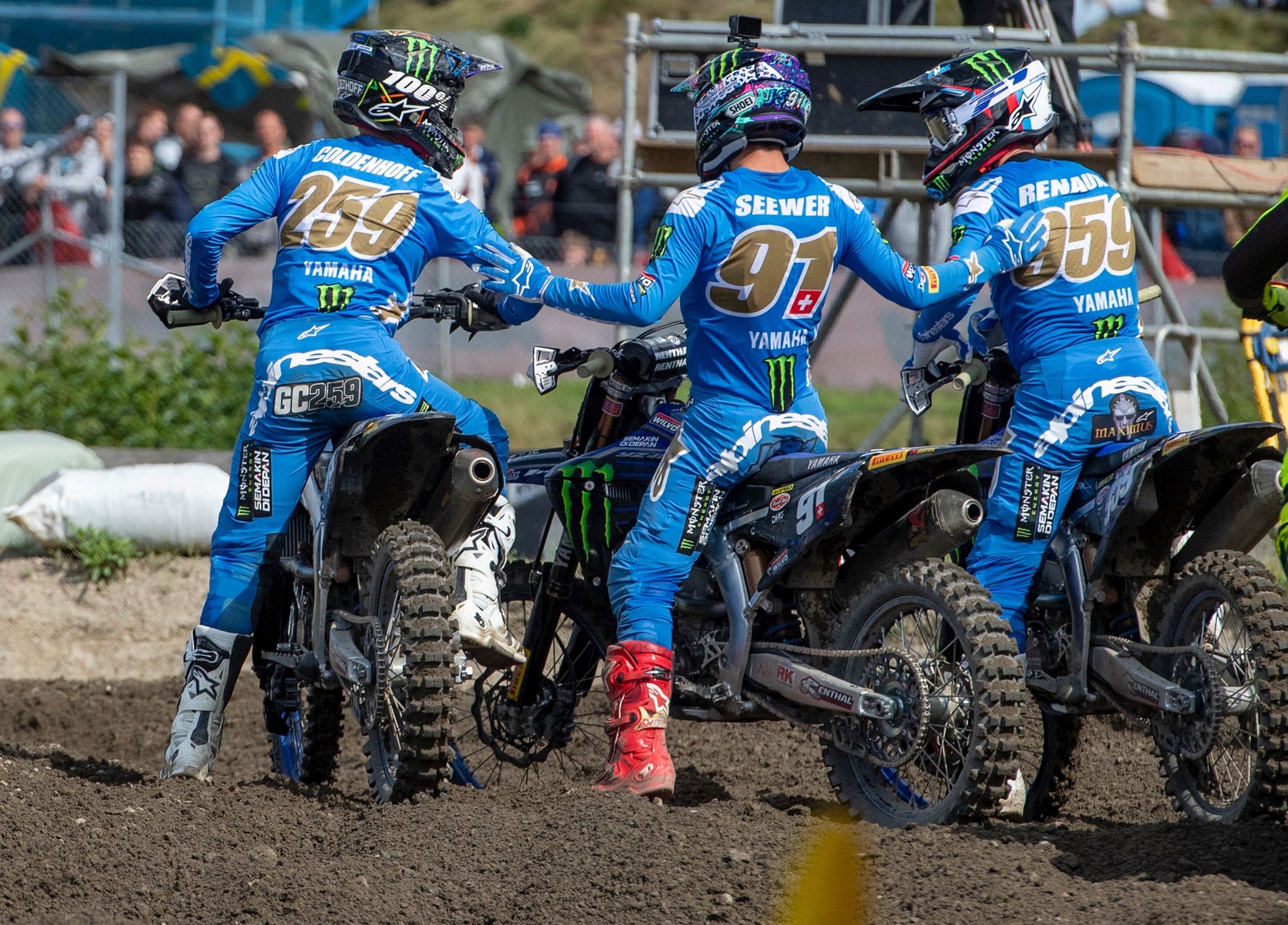 ALPINESTARS SWEEP MXGP PODIUM AS MAXIME RENAUX AND JEREMY SEEWER WIN MOTOS WHILE SEEWER ALSO TAKES THE OVERALL VICTORY WITH GLENN COLDENHOFF THIRD IN UDDEVALLA, SWEDEN