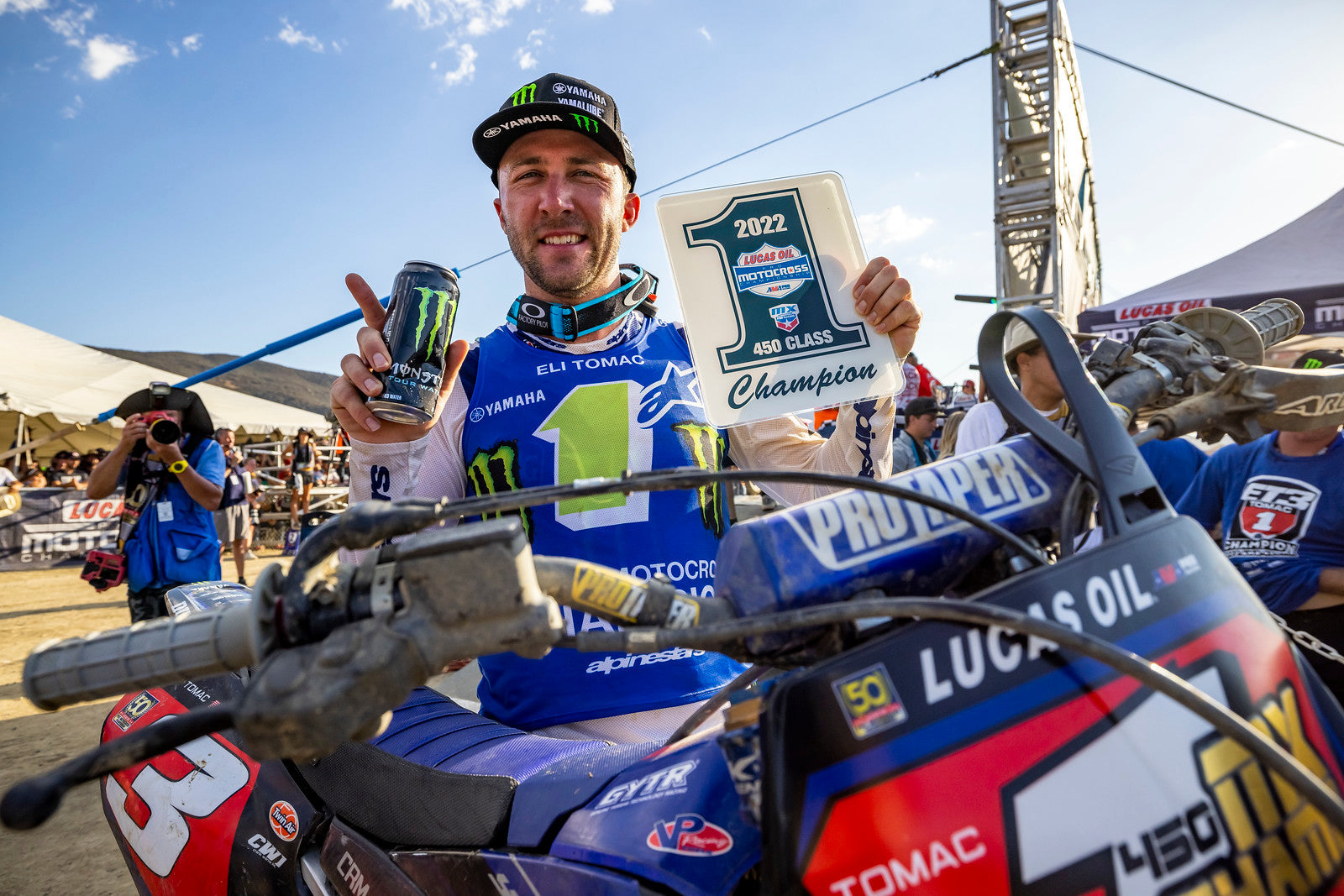 ELI TOMAC CROWNED 2022 AMA 450 PRO MOTOCROSS CHAMPION AS CHASE SEXTON AND JASON ANDERSON MAKE IT AN ALPINESTARS 1-2-3 FINISH IN THE CHAMPIONSHIP AT PALA, CA
