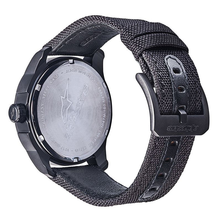 Tech Watch 3H Matt Black Leather-Black Matte/Black