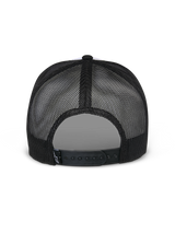 Alpinestars Flag Snapback Hat, White and Black, back view showing black mesh panels and adjustable snapback closure, casual motorsport headwear