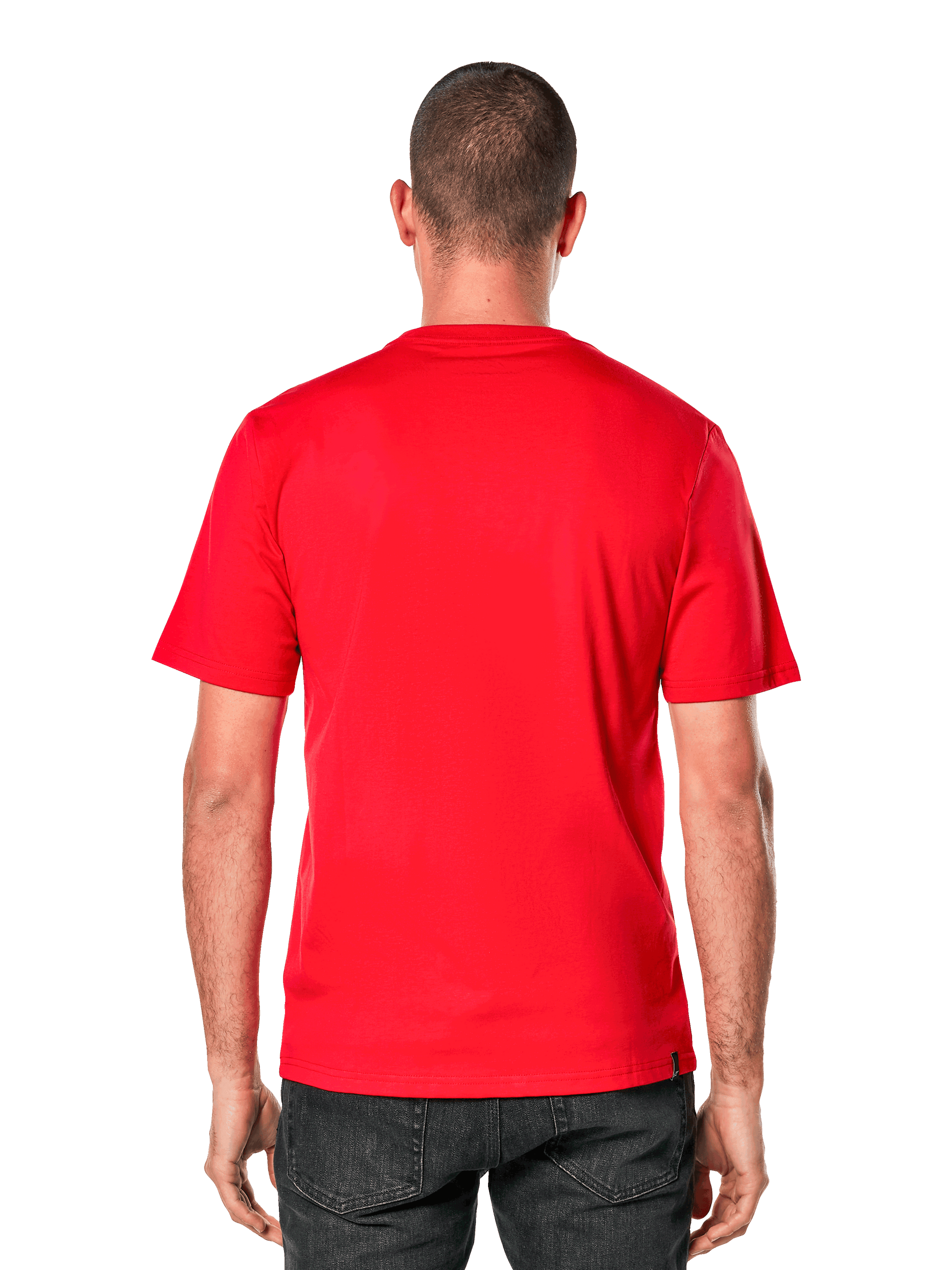 Alpinestars Ageless 2.0 CSF Tee, Short Sleeve T-Shirt, Back View, Red, Casual Motorsport-inspired Sportswear