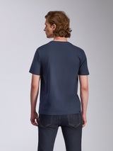 Alpinestars Ageless 2.0 CSF Tee, Short Sleeve T-Shirt, Navy, back view, plain design, casual motorsport streetwear