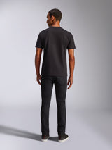 Alpinestars Blaze 2.0 CSF Tee, Short Sleeve T-Shirt, Black, Back View, worn with black jeans, casual motorsport-inspired streetwear