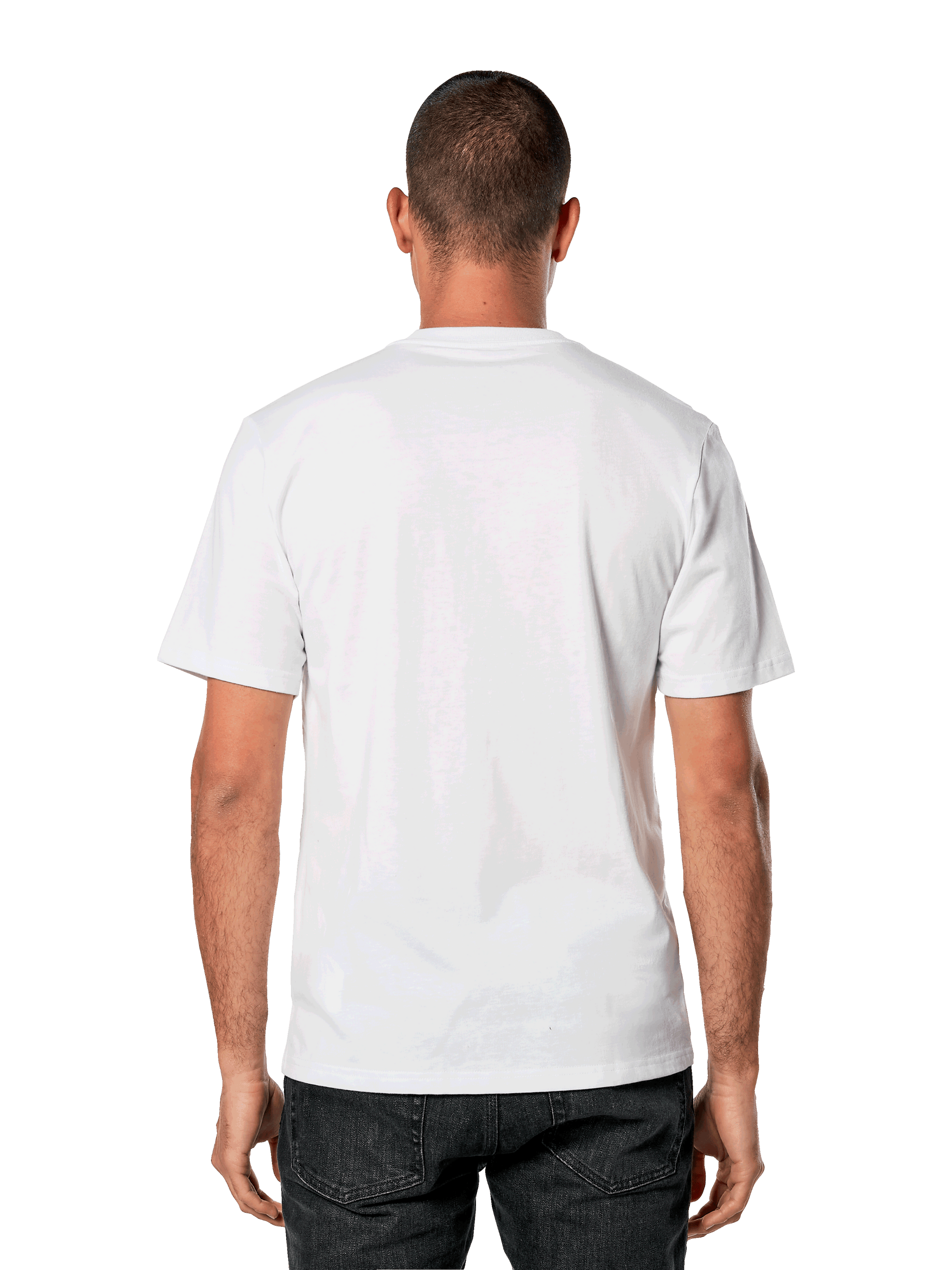 Alpinestars Galun CSF Tee, Short Sleeve T-Shirt, White, plain back view, casual sportswear streetwear