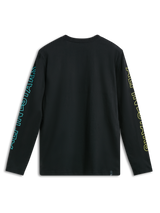 Alpinestars Ayess Csf T-Shirt, Black long-sleeve sportswear tee, back view showing printed sleeve graphics