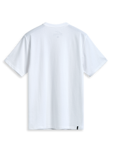 Alpinestars Dot Carbon CSF Tee, white short-sleeve sportswear t-shirt, rear view showing internal neck print and external labeling