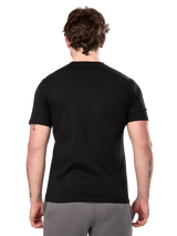 Alpinestars Prevail CSF Tee, Short Sleeve T-Shirt, Black, back view showing plain design, casual motorsport streetwear