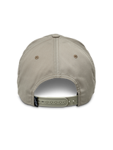 Alpinestars Tyler Hat, Khaki, rear view showing adjustable snapback closure and small black brand tag, unstructured low crown design in recycled twill fabric, casual sportswear hat