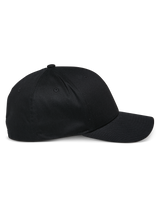 Alpinestars Share Hat, Curved Bill Baseball Cap, Black, Side Profile, Structured Crown, Casual Motorsport-Inspired Sportswear