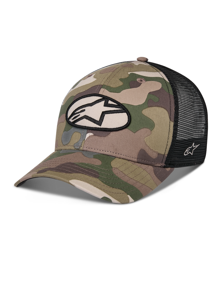 Oblique Camo Trucker Casquette