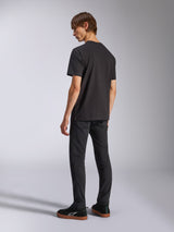 Alpinestars Harken CSF Tee, Short Sleeve T-Shirt, Black, back view on model, worn with black pants and black sneakers, casual motorsport streetwear