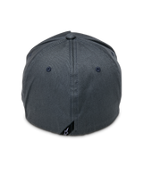 Alpinestars Ride Sonic Hat, Charcoal Gray, back view featuring flex back design and small black Alpinestars logo tag, casual motorsport-inspired headwear