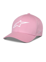 Alpinestars Ageless Multi Hat, Pink Baseball Cap, Curved Brim, White 3D Astars Logo, Structured Crown, Casual Sportswear