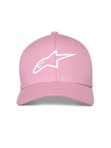 Alpinestars Ageless Multi Hat, Pink, White 3D Astars Logo, Curved Bill with Structured Crown, Casual Sportswear Hat