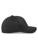 Alpinestars Corp Shift Multi Hat, side view, Dark Grey Heather, structured crown with curved bill, stretch twill fabric, casual motorsport-inspired headwear