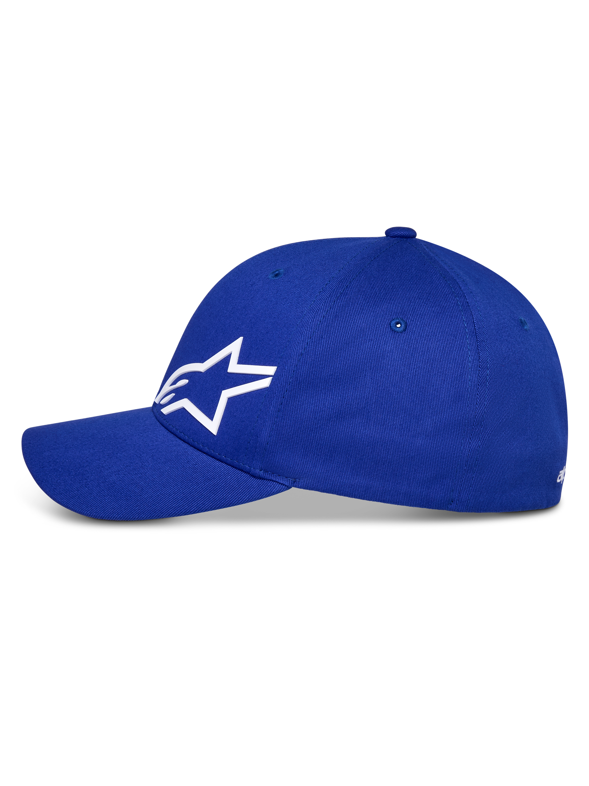 Alpinestars Corp Shift Multi Hat, Baseball Cap, Blue, featuring a white 3D Astars logo, curved bill and structured crown, casual motorsport headwear