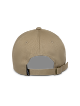 Alpinestars Deduce Strapback Hat, Khaki, back view with adjustable strap and metal buckle, featuring a small black logo tag, casual cotton twill headwear