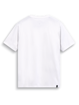 Alpinestars Elliptic CSF Tee, white short-sleeve sportswear t-shirt, rear view showing internal neck print and external hem label