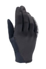 Alpinestars A-Dura Thermal Gloves, Black Mountain Bike Gloves, flexible fabric construction with white logo detail, neoprene cuff, designed for cold weather wind protection