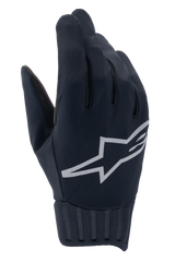 Alpinestars Stella A-Dura Rain Gloves, Women's Waterproof MTB Gloves, Black with Silver Reflective Logo, Ribbed Neoprene Cuff, Wind-Blocking Fabric, Performance Cycling Gear