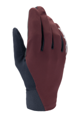 Alpinestars Stella A-Dura Thermal Gloves, Women's MTB Cycling Gloves, Dark Burgundy and Navy Blue, featuring a low-profile design, neoprene cuff, and white logo on the side, designed for cold weather riding