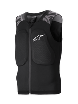 Alpinestars A-Motion Plasma Protection Vest, Mountain Biking Protection Vest, Black and Camo, CE Level 1 certified with Nucleon Plasma chest and back protection, breathable stretch mesh construction