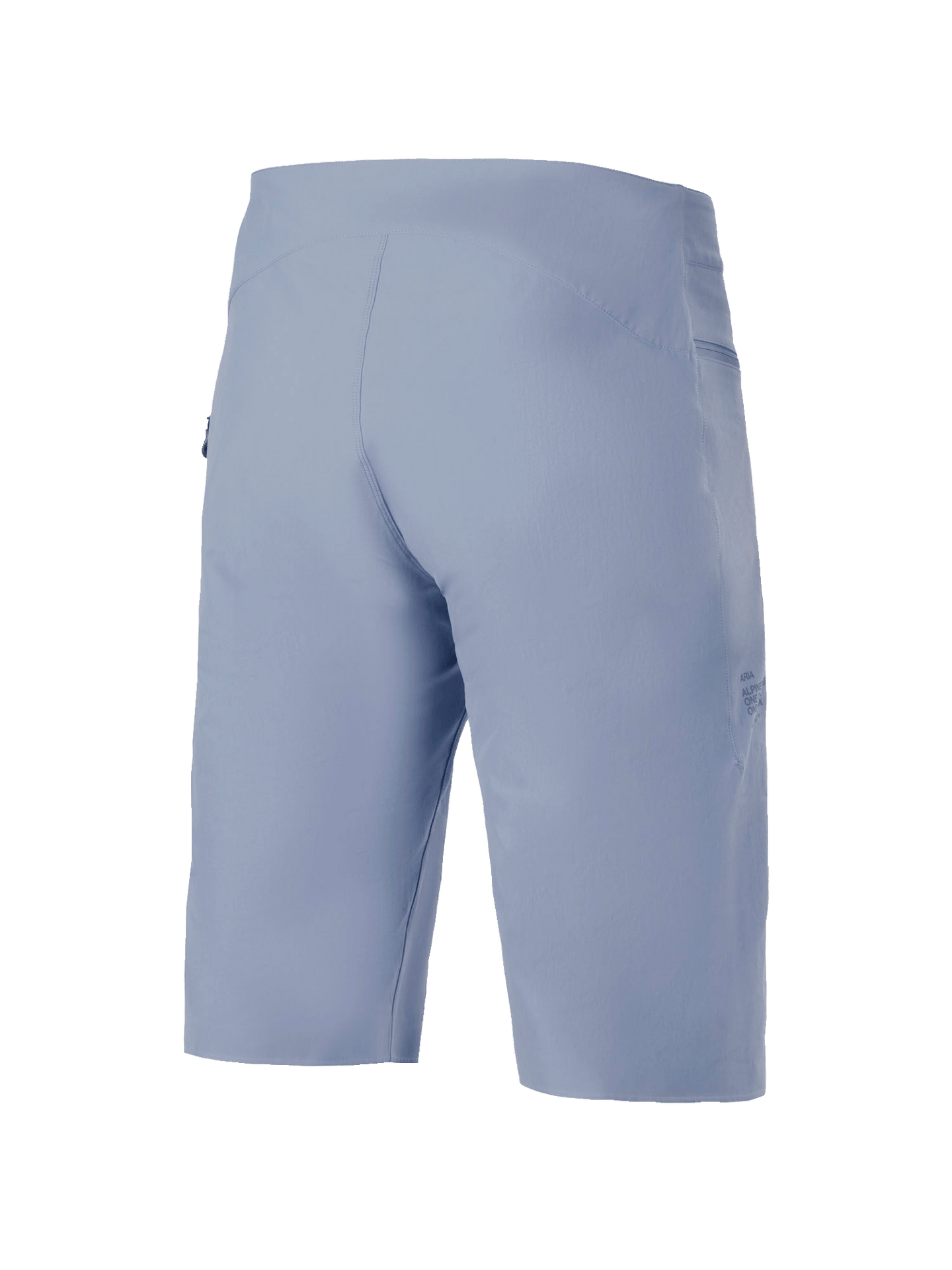 Alpinestars A-Aria Men's MTB Shorts in Infinity Blue, featuring performance 4-way stretch fabric and secure pockets.