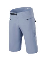 Alpinestars A-Aria MTB Shorts, Men's Infinity Blue 4-way stretch cycling shorts with ratchet waist closure and zip pockets.