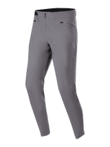 Alpinestars A-Dura Pants, MTB Cycling Pants, Dark Gray, featuring double snap closure, side waist adjusters, and zippered hip pockets, durable 2-way stretch textile for mountain biking
