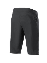 Alpinestars A-Dura Shorts, Mountain Bike Shorts, Black, back view showing zippered pocket and textured stretch fabric, designed for MTB and off-road cycling.