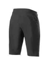 Alpinestars Women Stella A-Dura Shorts, Mountain Bike Shorts, Black, rear view showing durable 2-way stretch fabric and athletic construction, high-performance apparel for MTB and trail riding