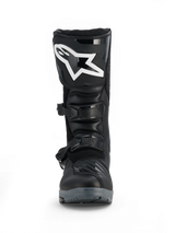 Alpinestars Corozal V2 Adventure Drystar® Boots, black motorcycle adventure boot with protective shin plate, adjustable buckles and rugged all-terrain sole