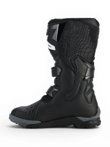 Alpinestars Corozal V2 Adventure Drystar® Boots, black motorcycle adventure boot with protective shin and ankle panels, adjustable buckles, and all-terrain sole