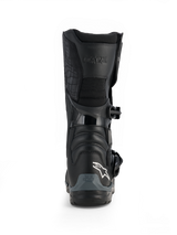 Alpinestars Corozal V2 Adventure Drystar® Boots, black waterproof motorcycle adventure boot with protective shin plate, buckle closure and all-terrain sole, front view