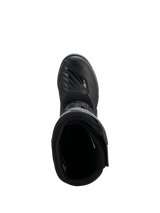 Alpinestars Corozal V2 Adventure Drystar® Boots, black adventure motorcycle boot shown from above with a textured shift pad and protective high-cut design