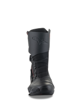 Alpinestars SP-X BOA® Boots, Black Motorcycle Sport Boots, mid-height design with integrated shin protector, mesh flex panels, and side BOA closure system, sleek ergonomic profile for sport touring