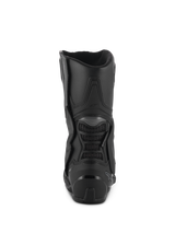 Alpinestars Stella SMX-6 V3 Drystar® Boots, Black, rear view showing the TPU heel counter and back calf protection, high-performance waterproof motorcycle boots for women