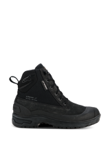 Alpinestars Woman Judy Waterproof Boots, Women's Motorcycle Urban Boots, Black, High-Top Combat Style with Lace-Up Front, Rugged Thick Sole, Waterproof Tag and Rear Pull Tab, Matte Suede and Textile Finish