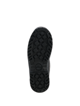 Alpinestars Woman Judy Waterproof Boots, Black motorcycle boots, bottom view of the rugged rubber outsole, textured tread pattern for enhanced grip and durability, featuring the Stella logo