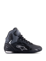 Alpinestars Faster-3 Drystar Riding Shoes, Waterproof Motorcycle Boots, Man, Black and Dark Gray, Microfiber Chassis.