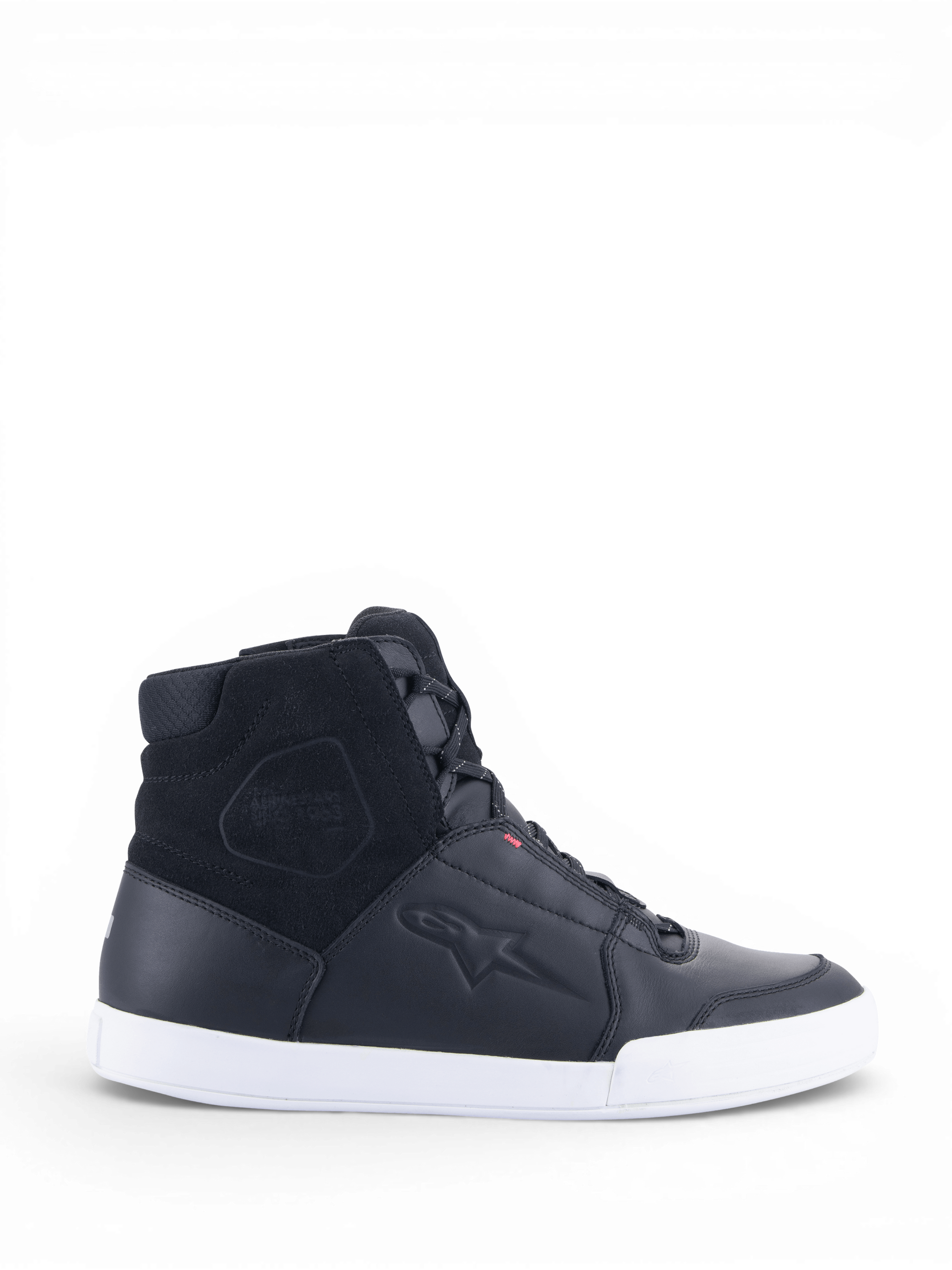 Alpinestars Stella Chrome Drystar Shoes, women's urban motorcycle shoes, black and white, waterproof leather, CE Certified.