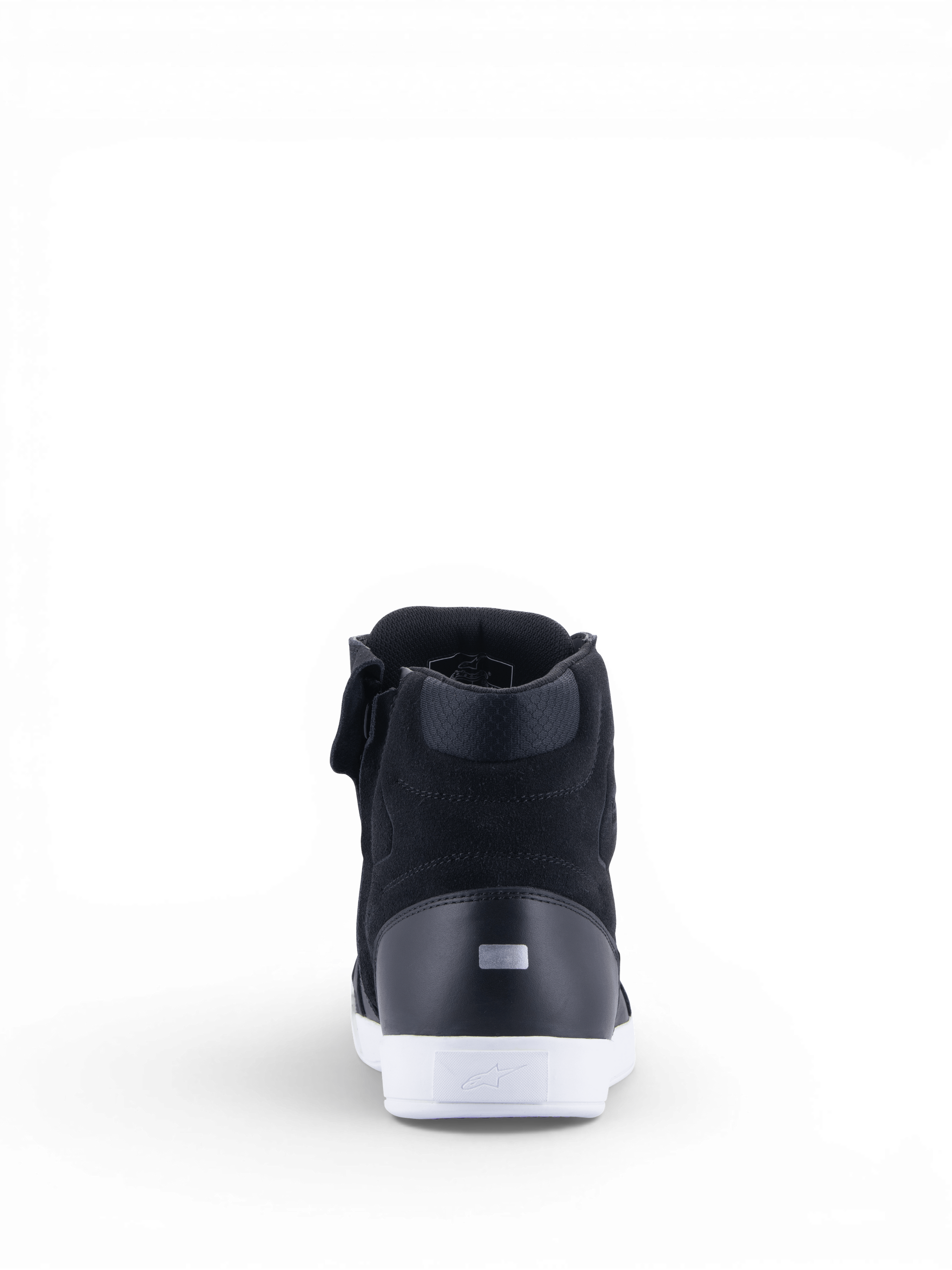 Alpinestars Stella Chrome Drystar Women's Motorcycle Riding Shoes in black and white with a waterproof urban design.