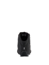 Alpinestars Sektor Waterproof Shoes, Black Motorcycle Riding Shoes, Rear View showing heel and reflective insert, low-cut design with microfiber construction
