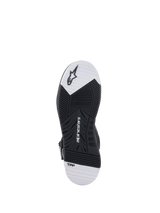 Alpinestars Speedflight Street Shoes, motorcycle riding shoe sole, black and white, dual-density rubber with TPF technology.