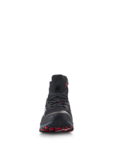 Alpinestars Speedforce XR Shoes in Black and Red, urban motorcycle riding shoes with a running sneaker silhouette.