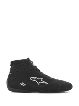Alpinestars SP V2 Shoes, Auto Racing Footwear, Black suede with white Alpinestars star logo, high-top profile, lace-up closure, ultra-thin racing sole, sleek motorsport design